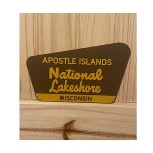 Apostle Islands National Lakeshore Sign Beach Hike Trail Camp Lake Superior